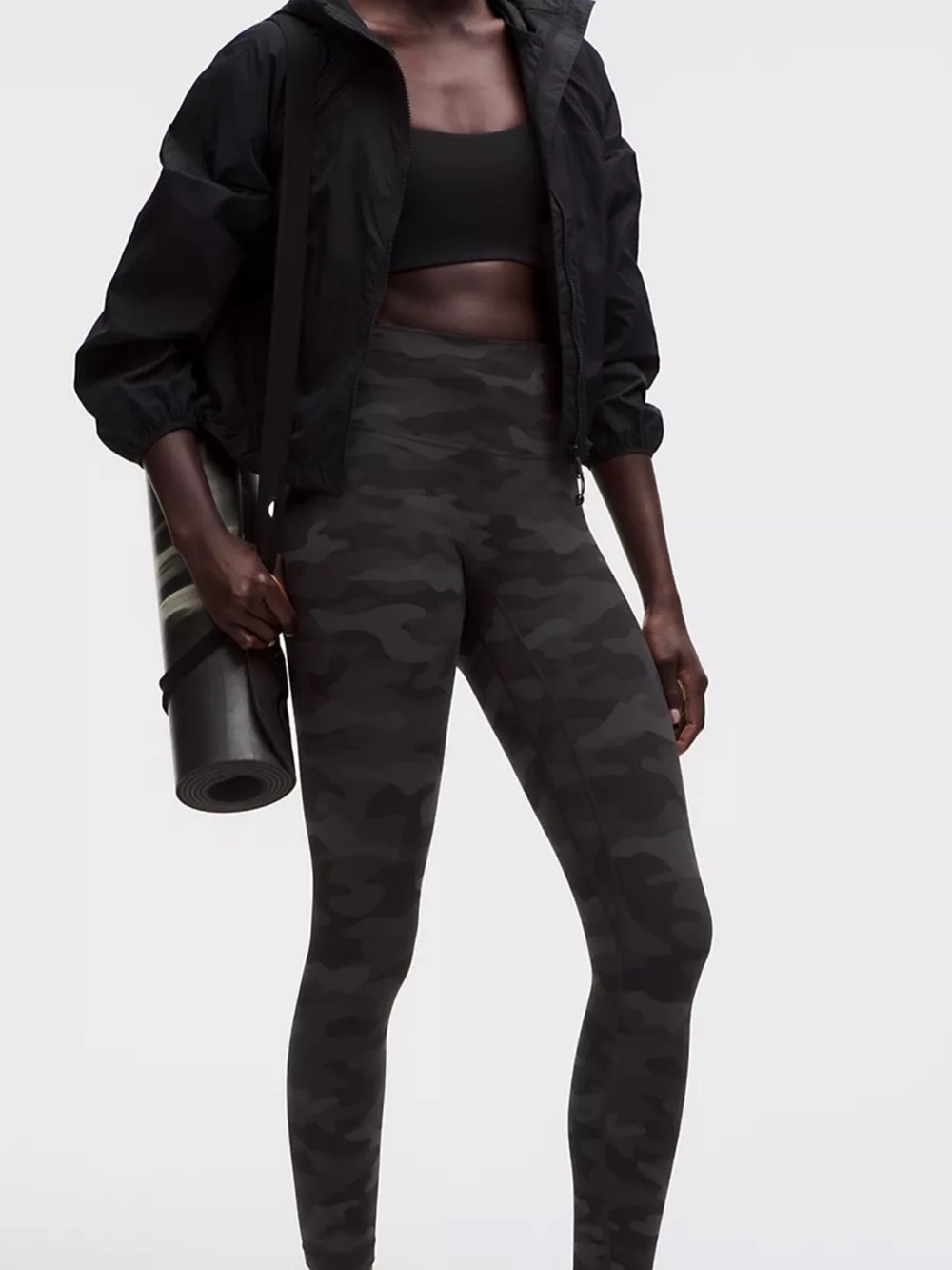 lululemon athletica Dark Gray Camo High-Rise Leggings